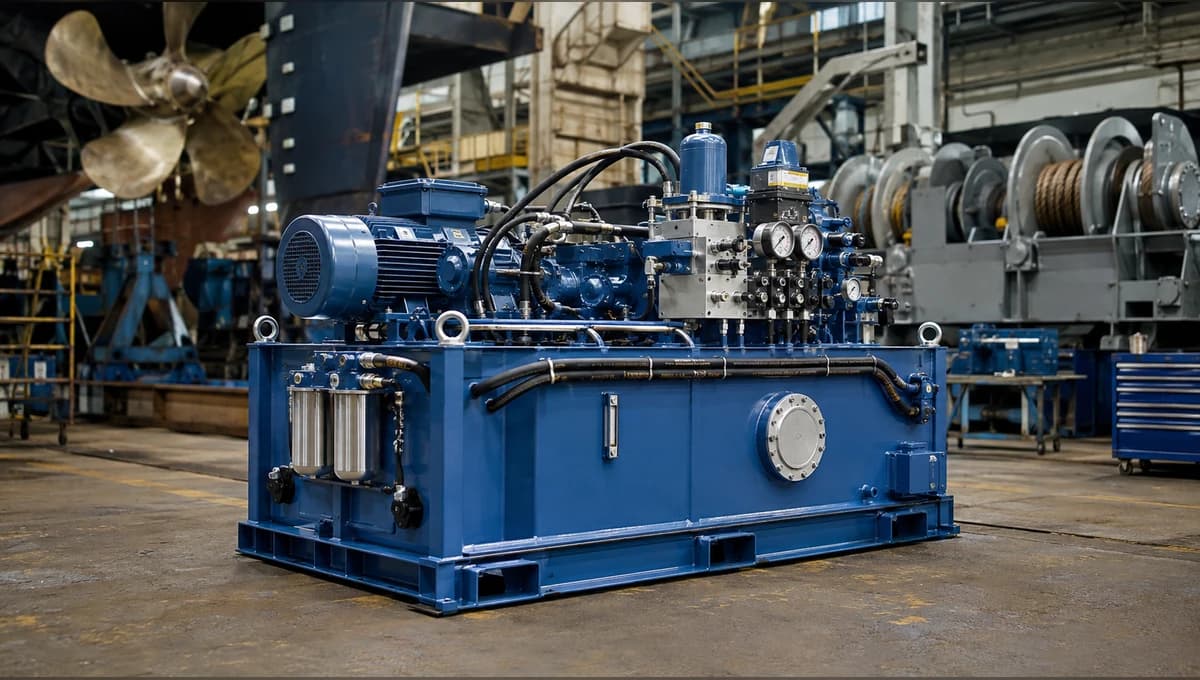 Hydraulic power unit with pumps, reservoir, filtration and control manifold