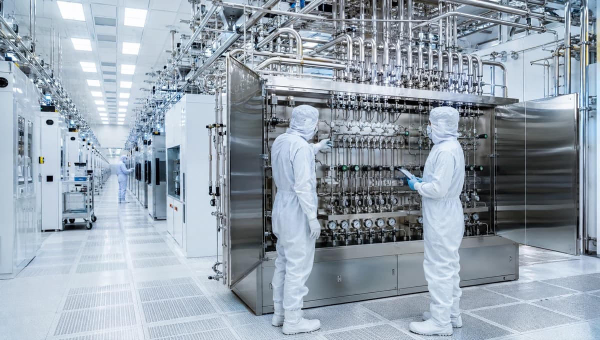 Semiconductor cleanroom with high-purity gas distribution and process equipment