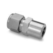 PIPE WELD CONNECTOR, St.St. 316 Pipe Weld Connector, Let-Lok® Male Pipe Weld Connector 15mm x 1/2" by HAM-LET