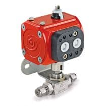 H6800 Actuated Ball Valve, SS Ball Valve 6mm-PSA1 by HAM-LET