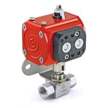H6800 Actuated Ball Valve, SS Ball Valve 1/4"-PSA1 by HAM-LET