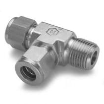 MALE RUN TEE, St. St. 316 Male Run Tee, Let-Lok® Male Run Tee 8mm x 1/4" by HAM-LET