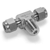 MALE BRANCH TEE, St. St. 316 x Male Branch Tee, Let-Lok® Male Branch Tee 8mm x 1/4" by HAM-LET