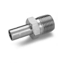 TUBE ADAPTER, St.St. 316 Tube Adapter, Let-Lok® Male Adapter, Tube to Pipe (Reducing) 8mm x 3/8" by HAM-LET
