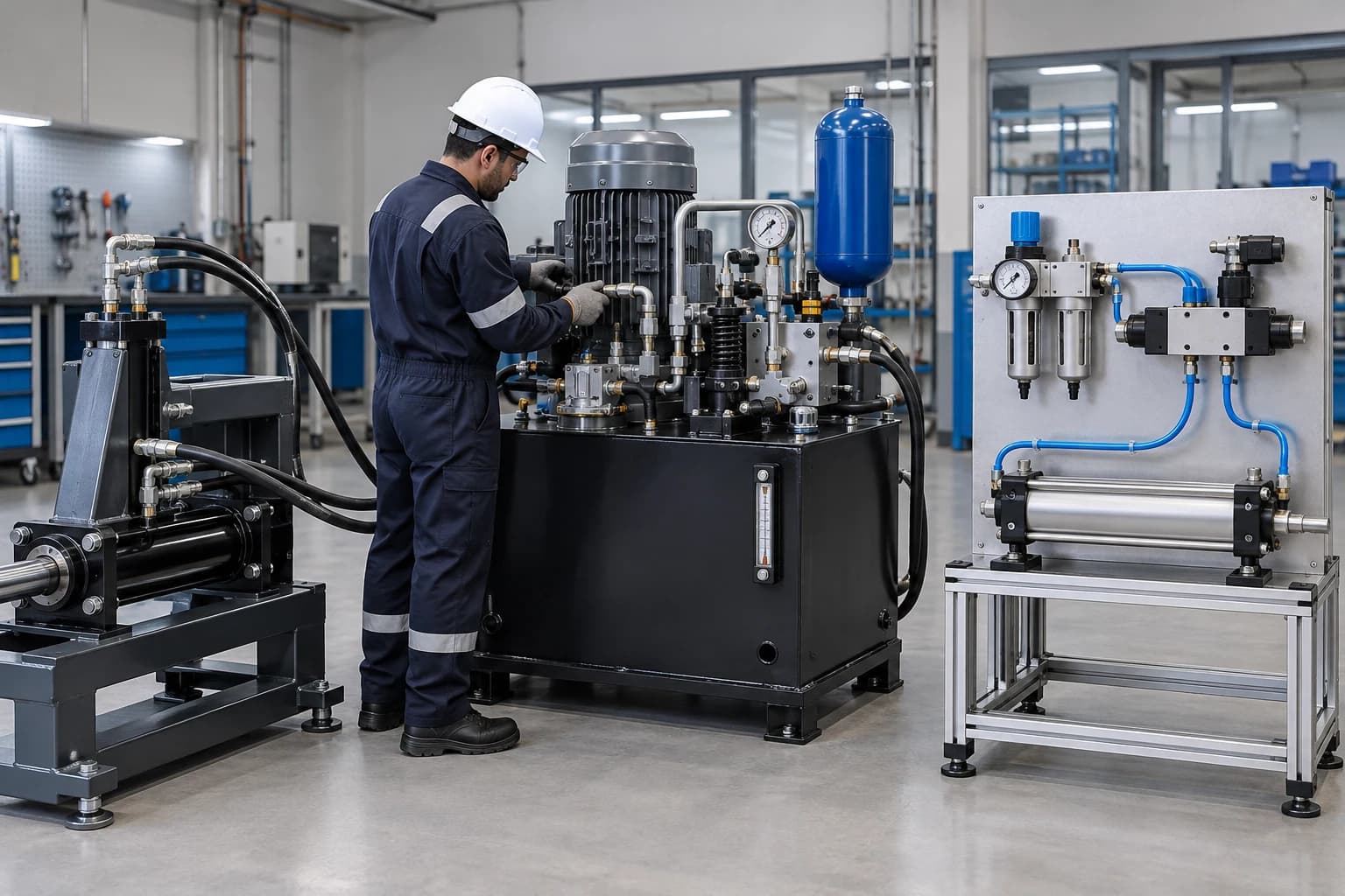 Integrated hydraulic power unit