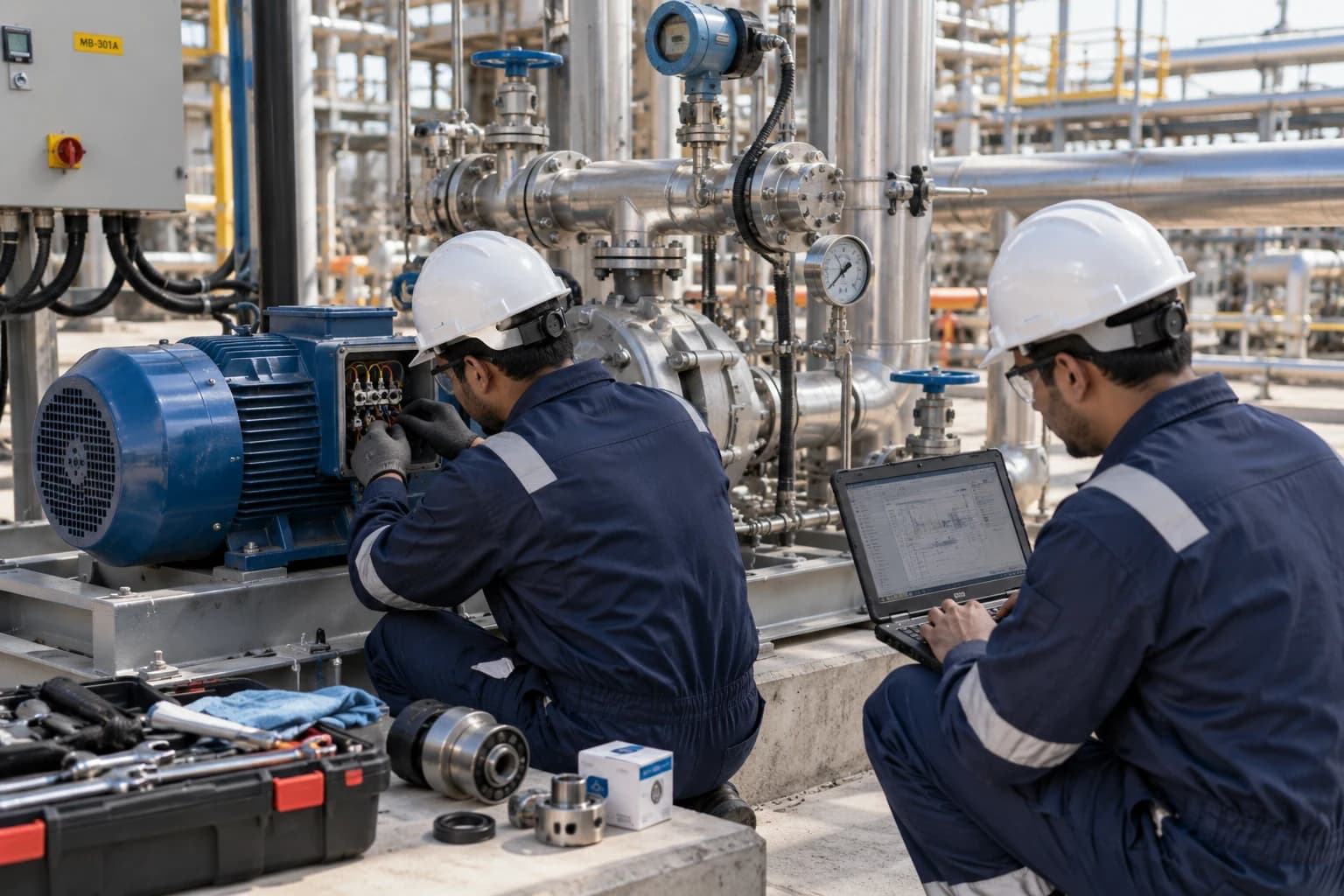 GlobeTech engineers providing technical and after-sales support